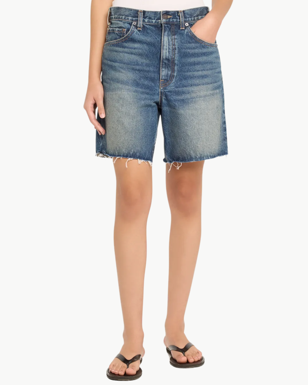 Nili Lotan RUSSEL DENIM SHORT at Romi Boutique