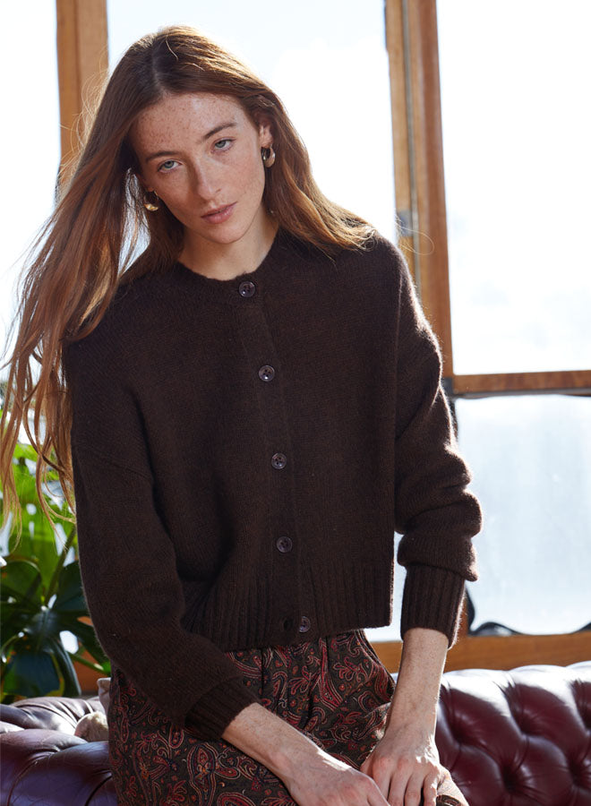 Autumn Cashmere Boxy Cardigan at Romi Boutique