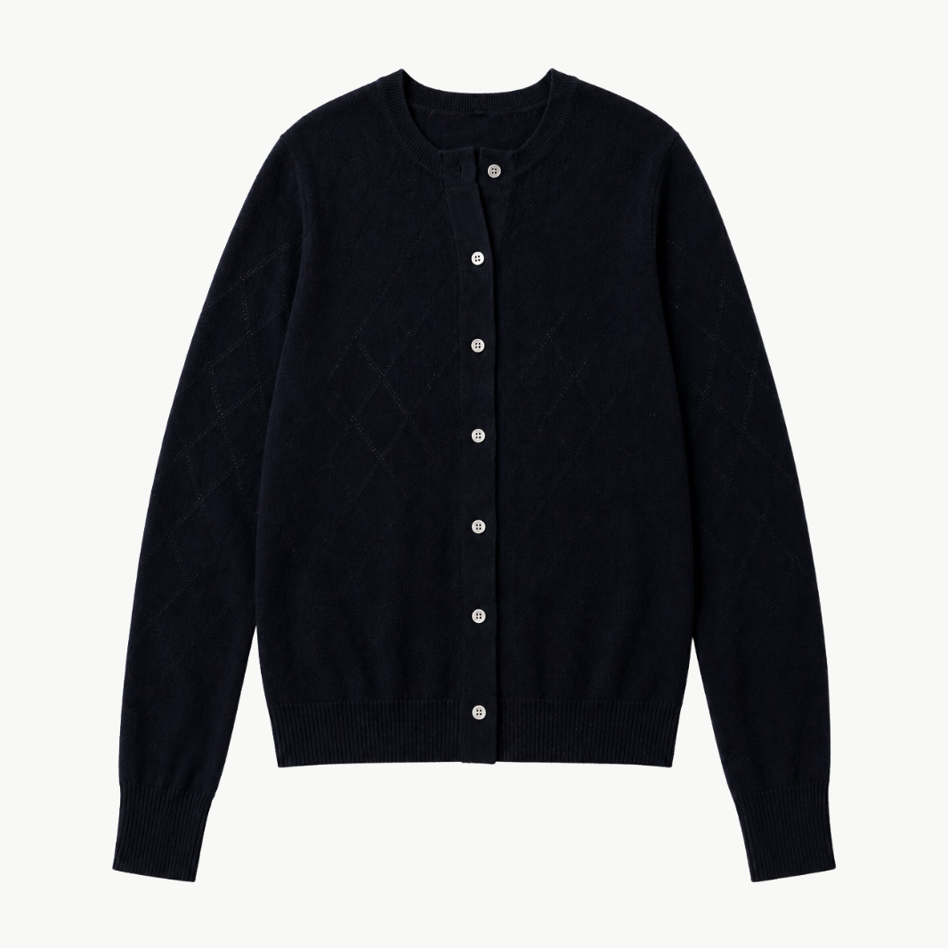 Oats Cashmere DAHLIA CARDIGAN at Romi Boutique
