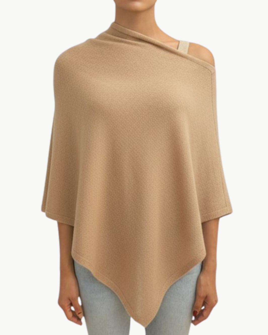 SEQUIN CROPPED PONCHO CAPELET IN BUCKSKIN