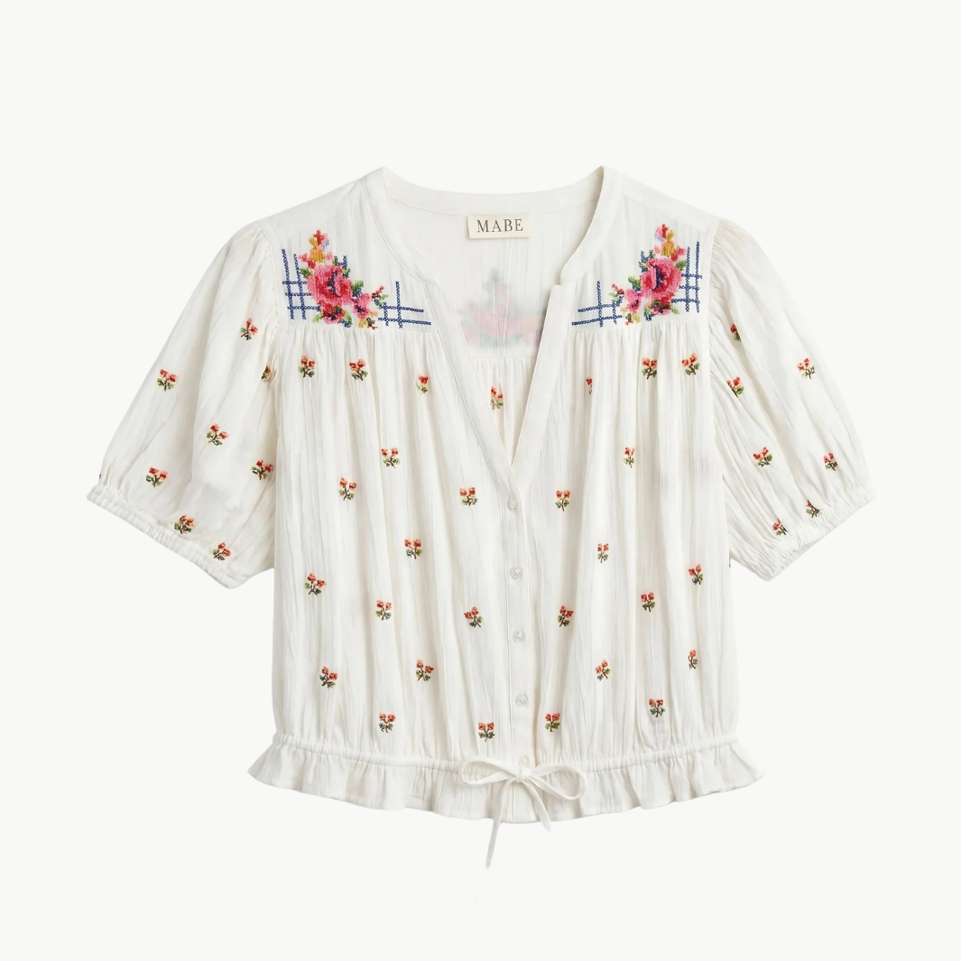 Mabe Harlie Short Sleeve Top at Romi Boutique