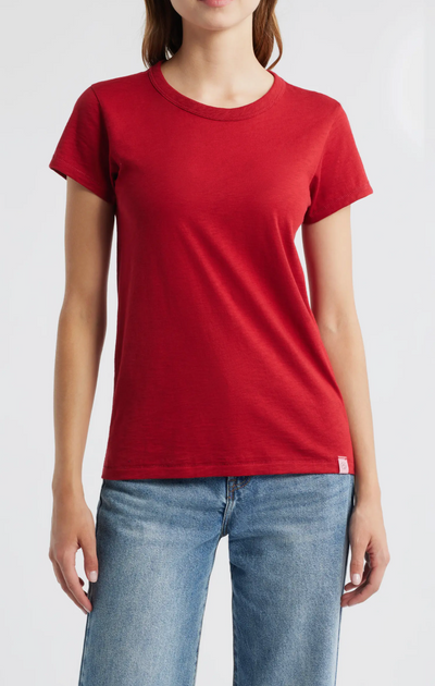 THE SLUB TEE IN RUBY