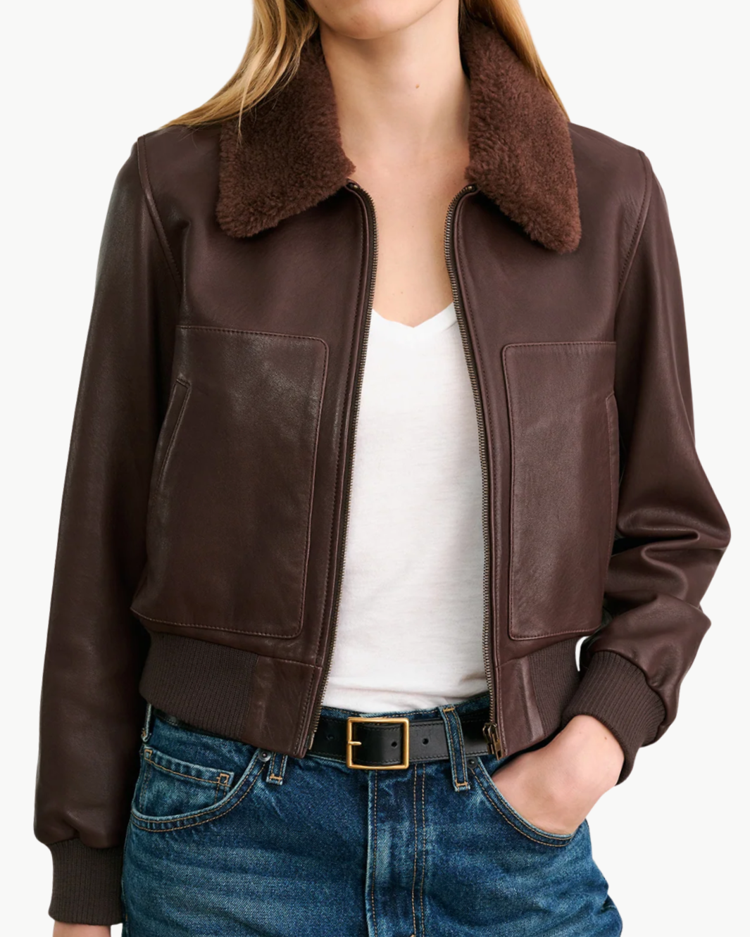TOM LEATHER JACKET IN DARK BROWN