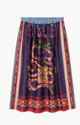 Me369 VANESSA PRINTED MIDI SKIRT at Romi Boutique