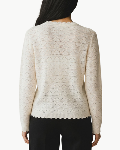 LEONETTE SWEATER IN ECRU