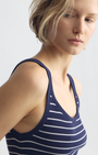 Nili Lotan Wrenely Stripe Sweater Tank at Romi Boutique