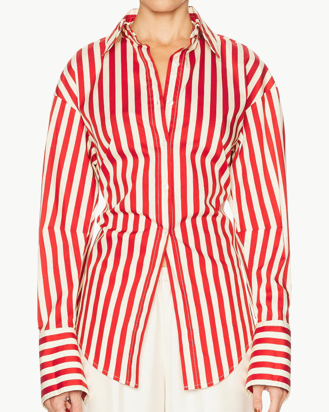 SIMON MILLER LOCH POPLIN BUTTON UP at Romi Boutique