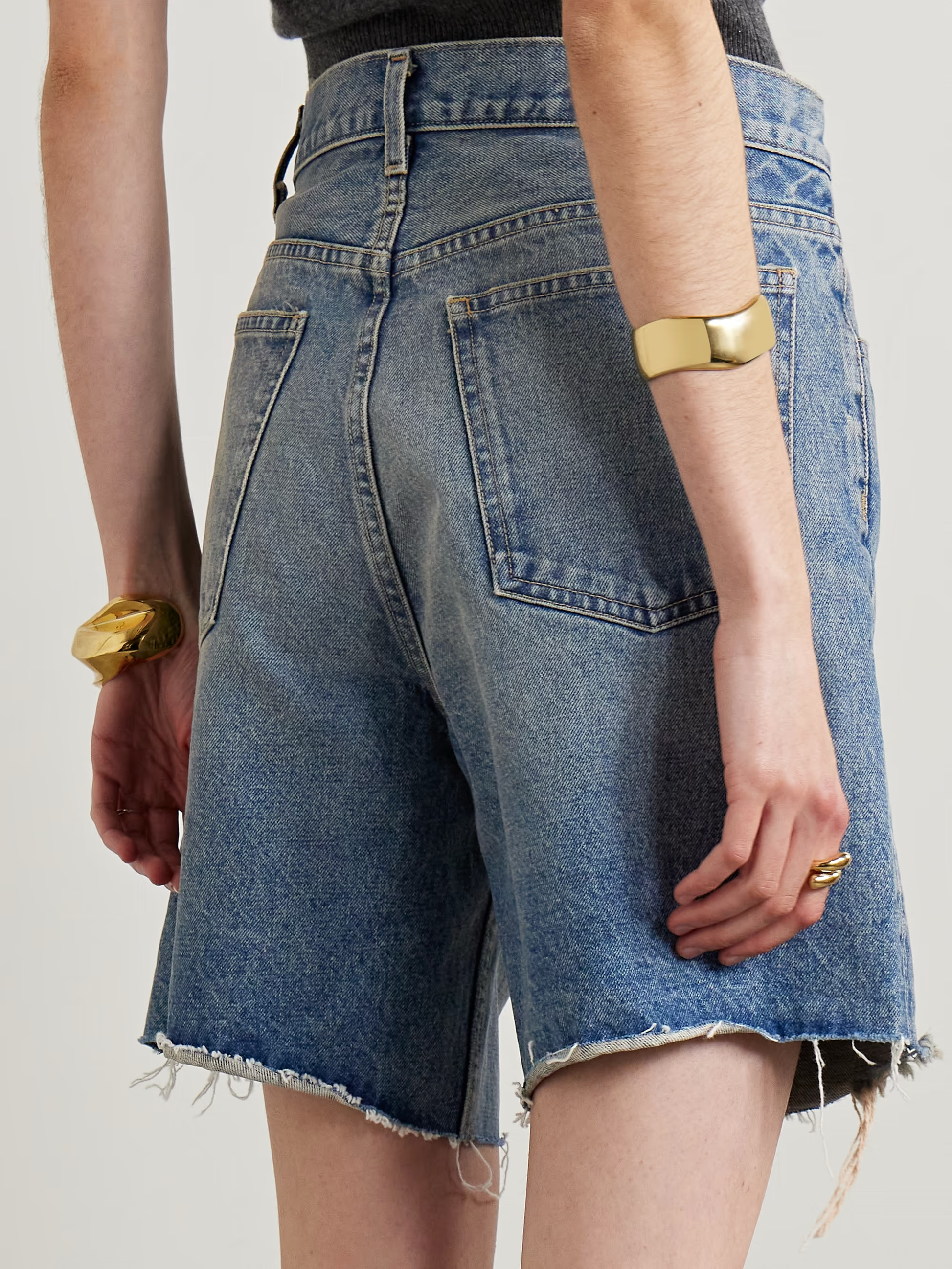 Nili Lotan RUSSEL DENIM SHORT at Romi Boutique