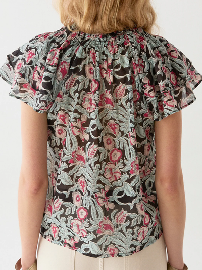 VEGA BLOUSE IN HAWAIIAN BEACH ROSA ROSAE