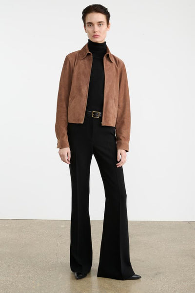 BEAUVAIS SUEDE JACKET IN CAFFE - Romi Boutique