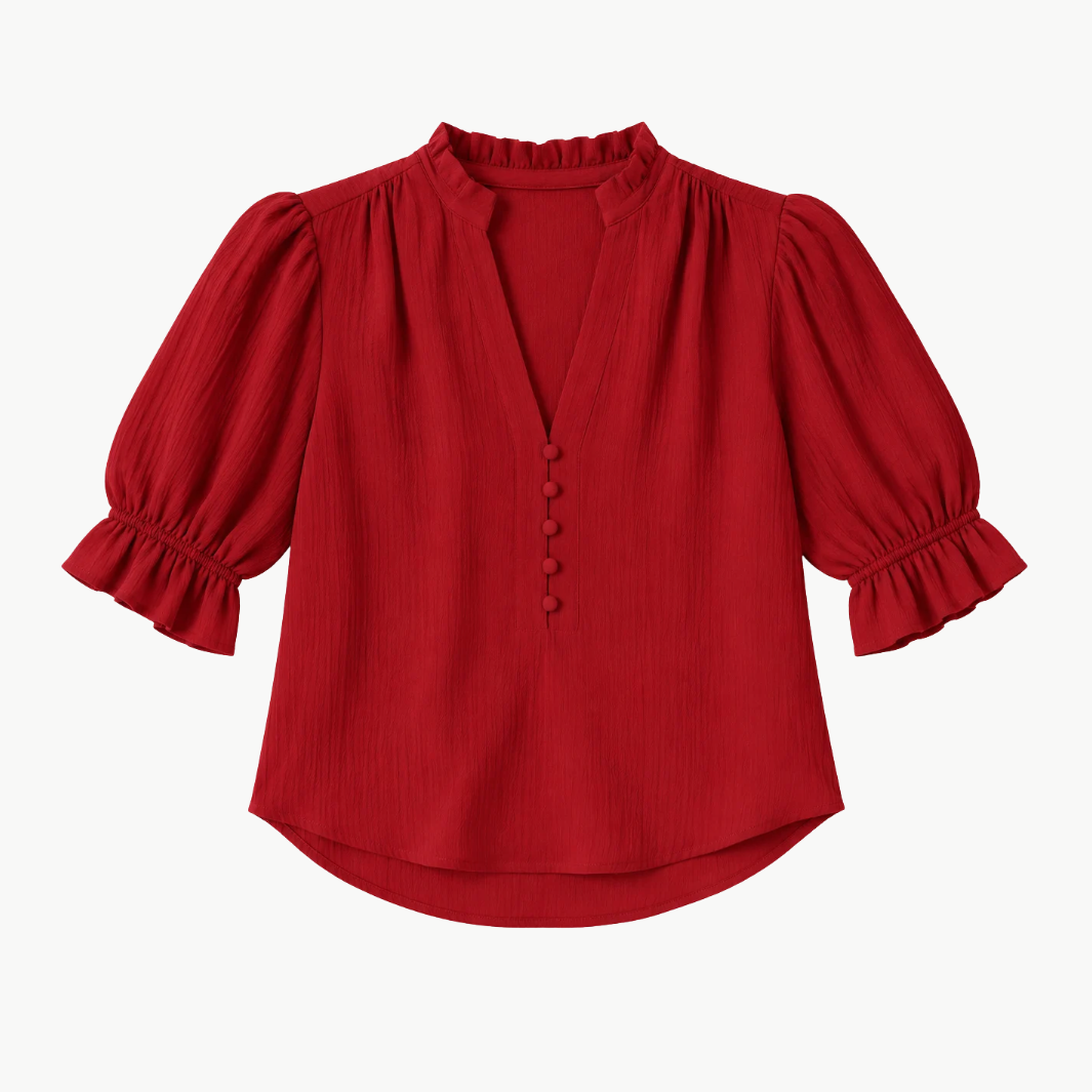 Go Silk Go Evermore Blouse at Romi Boutique