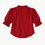 Go Silk Go Evermore Blouse at Romi Boutique