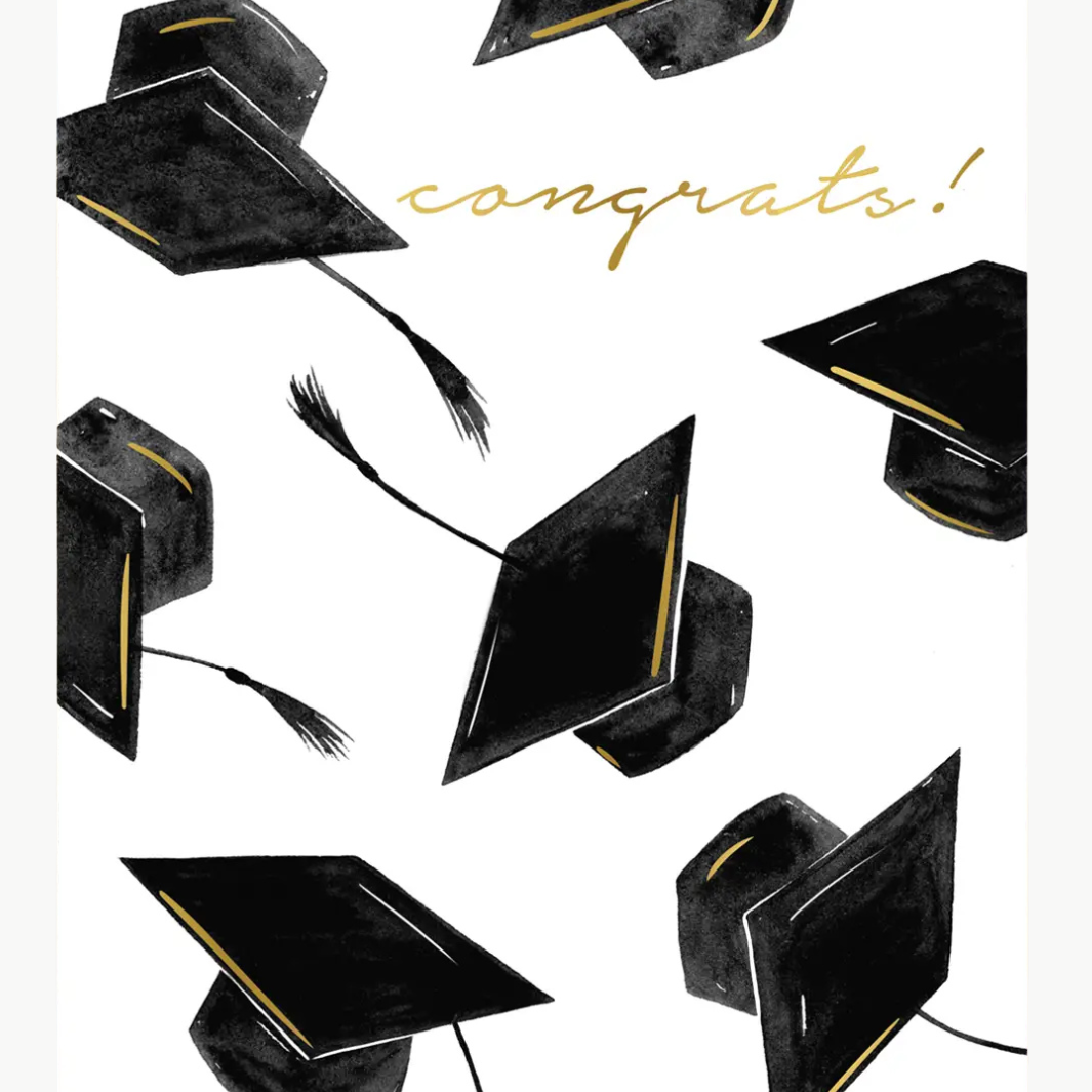 Abigail Jayne Design Grad Hats Congrats Greeting Card at Romi Boutique