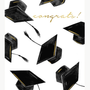 Abigail Jayne Design Grad Hats Congrats Greeting Card at Romi Boutique