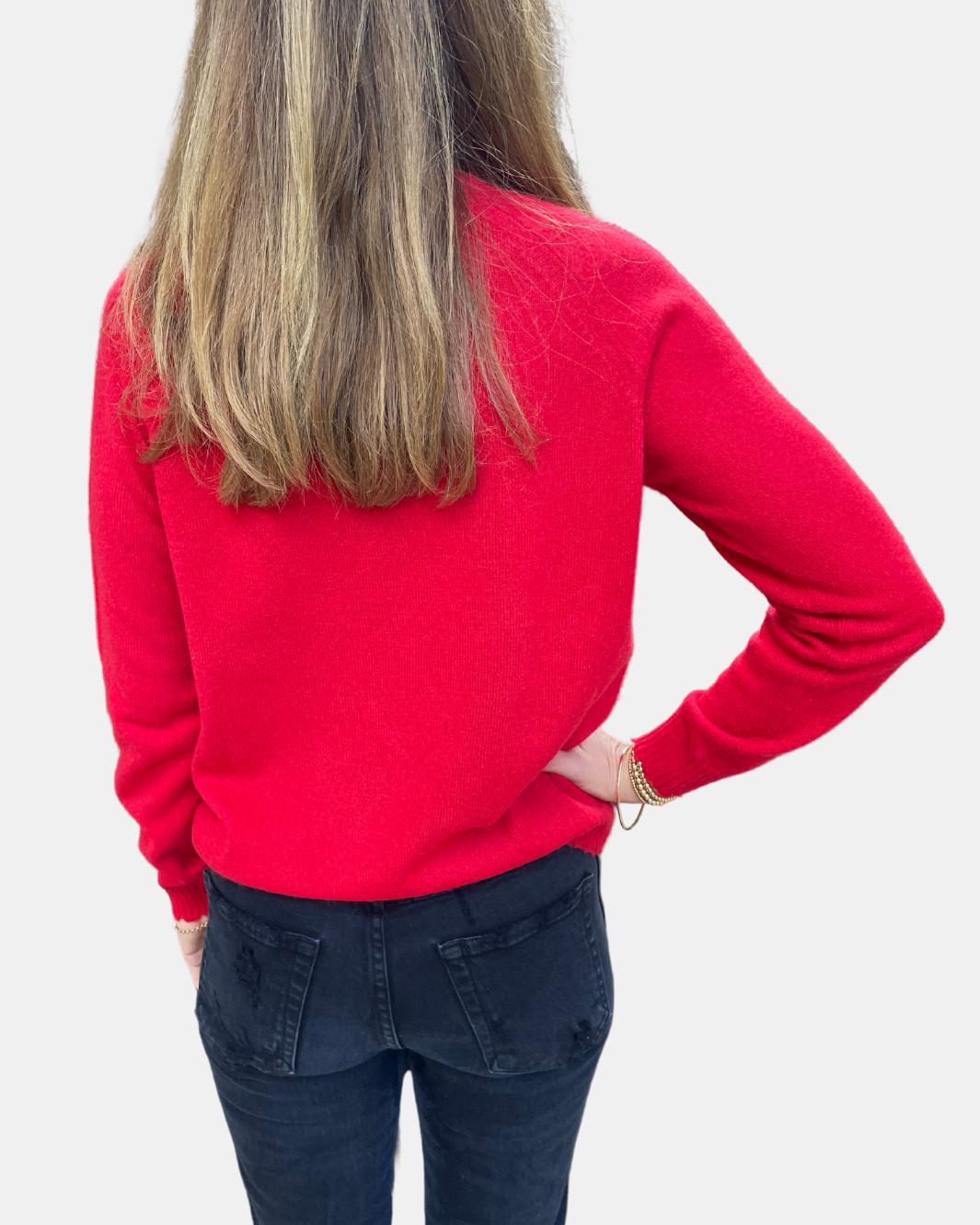 COLORI STANFORD CASHMERE CREW at Romi Boutique
