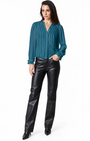 Go Silk Go Get Ready To Ruffle Long Sleeve Blouse at Romi Boutique