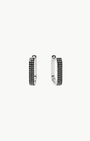 JUMBO LOLA HOOP EARRING IN BLACK DIAMOND 14K WHITE GOLD by EF Collection - Romi Boutique