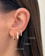 JUMBO LOLA HOOP EARRING IN BLACK DIAMOND 14K WHITE GOLD by EF Collection - Romi Boutique