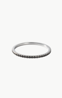 BLACK DIAMOND ETERNITY STACK RING IN 14K WHITE GOLD - Romi Boutique
