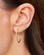 DIAMOND ESSENTIAL HOOP EARRING IN 14K WHITE GOLD - Romi Boutique