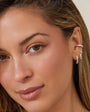 PRONG SET BAGUETTE EAR CUFF IN 14K WHITE GOLD - Romi Boutique