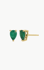 PEAR EMERALD STUD EARRINGS by EF Collection - Romi Boutique