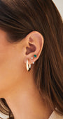 PEAR EMERALD STUD EARRINGS by EF Collection - Romi Boutique