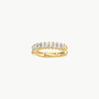 PRONG SET BAGUETTE EAR CUFF IN 14K YELLOW GOLD - Romi Boutique