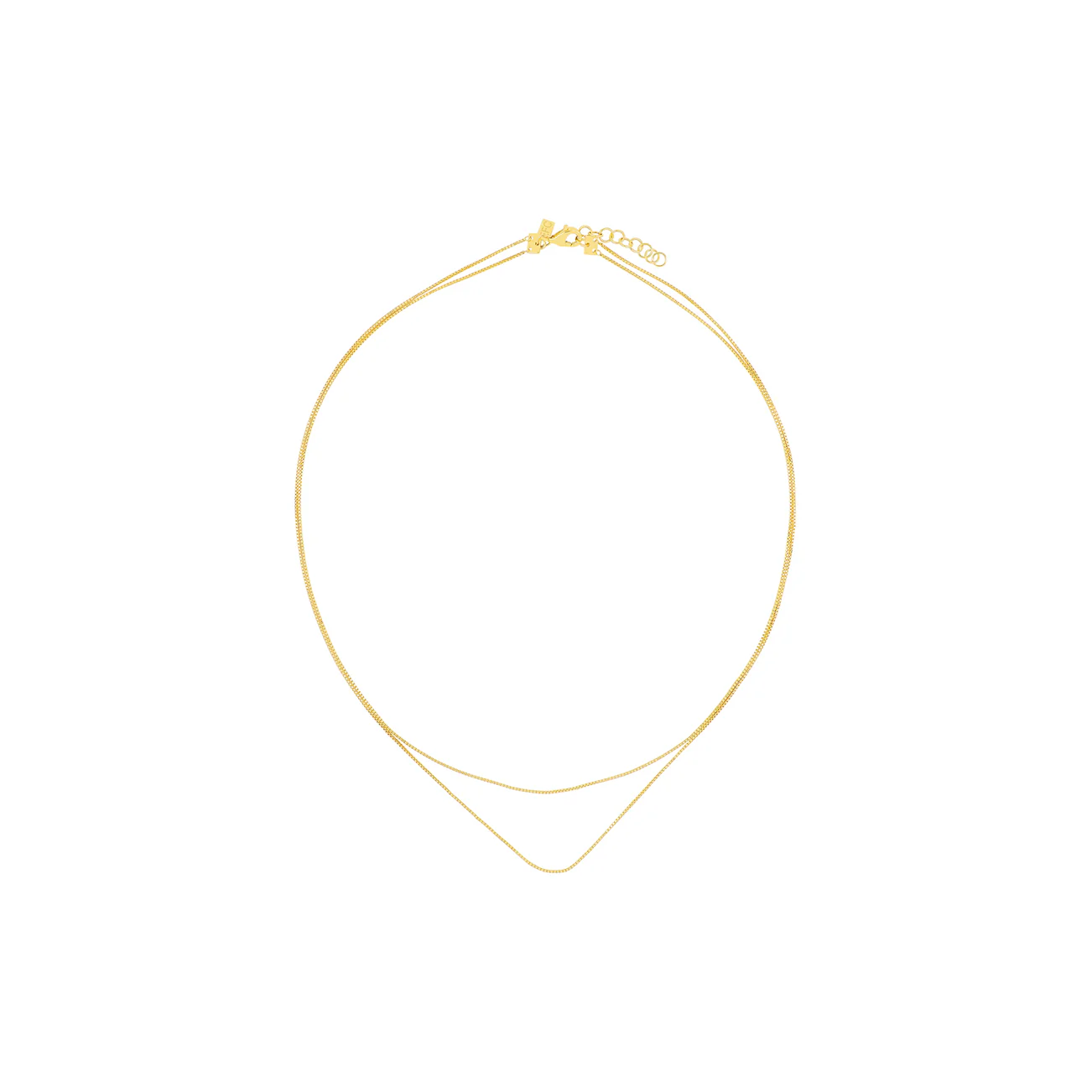 DOUBLE STRAND LIQUID GOLD NECKLACE - Romi Boutique