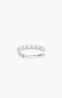 JUMBO PRONG SET DIAMOND EAR CUFF IN 14K WHITE GOLD - Romi Boutique