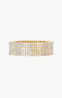 DIAMOND CIGAR BAND RING IN 14K YELLOW GOLD by EF Collection - Romi Boutique