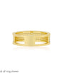 DIAMOND CIGAR BAND RING IN 14K YELLOW GOLD by EF Collection - Romi Boutique