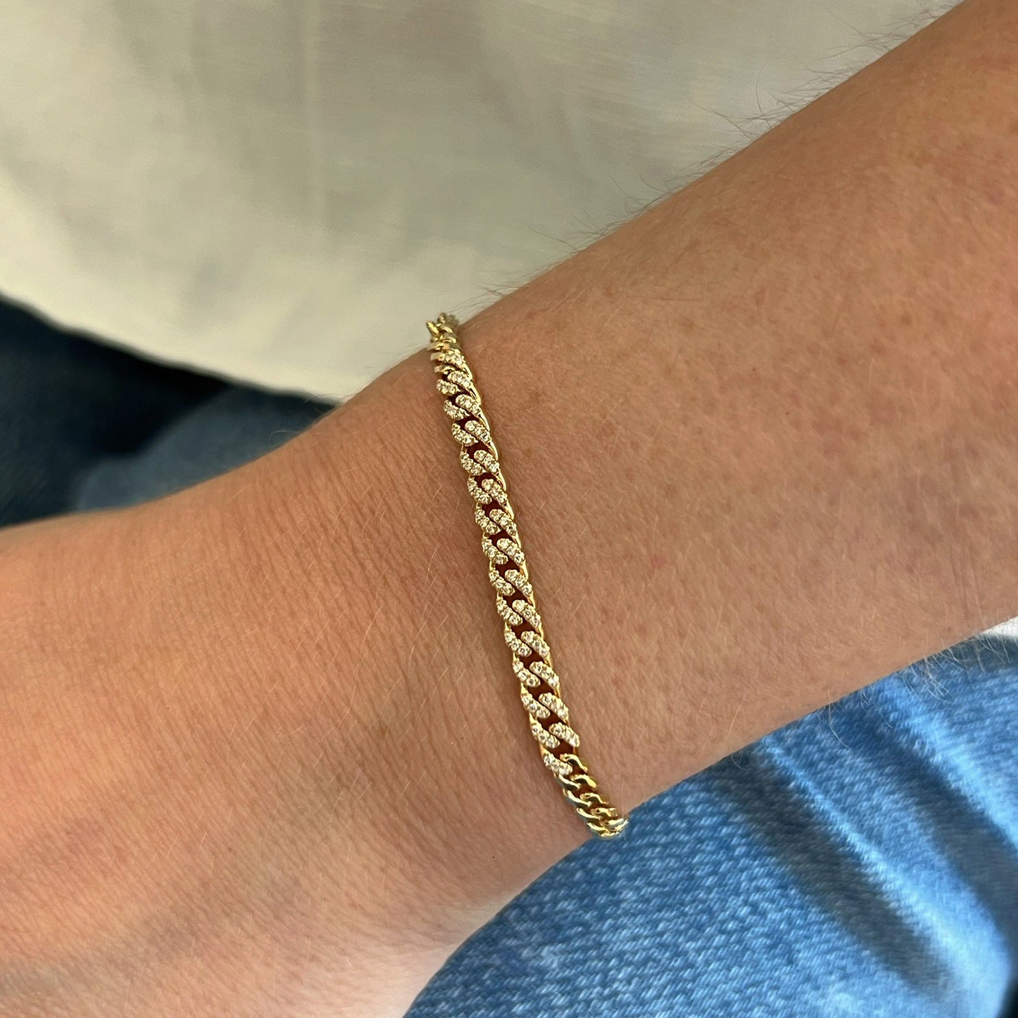 MINI CURB CHAIN BRACELET by EF Collection - Romi Boutique