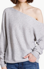Minnie Rose CASHMERE OFF THE SHOULDER TOP at Romi Boutique