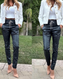 Bevy Flog Loren Vegan Pant with Crystal Tie at Romi Boutique