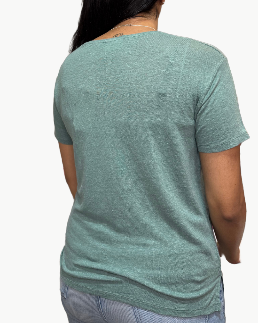Hartford TORAMA KNIT T-SHIRT IN AGAVE at Romi Boutique
