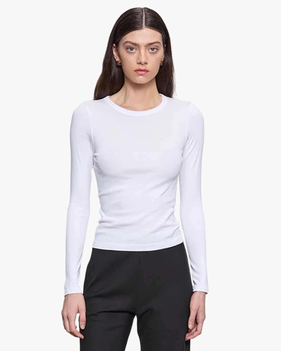 Enza Costa Supima Cotton New Classic L/S Tee at Romi Boutique
