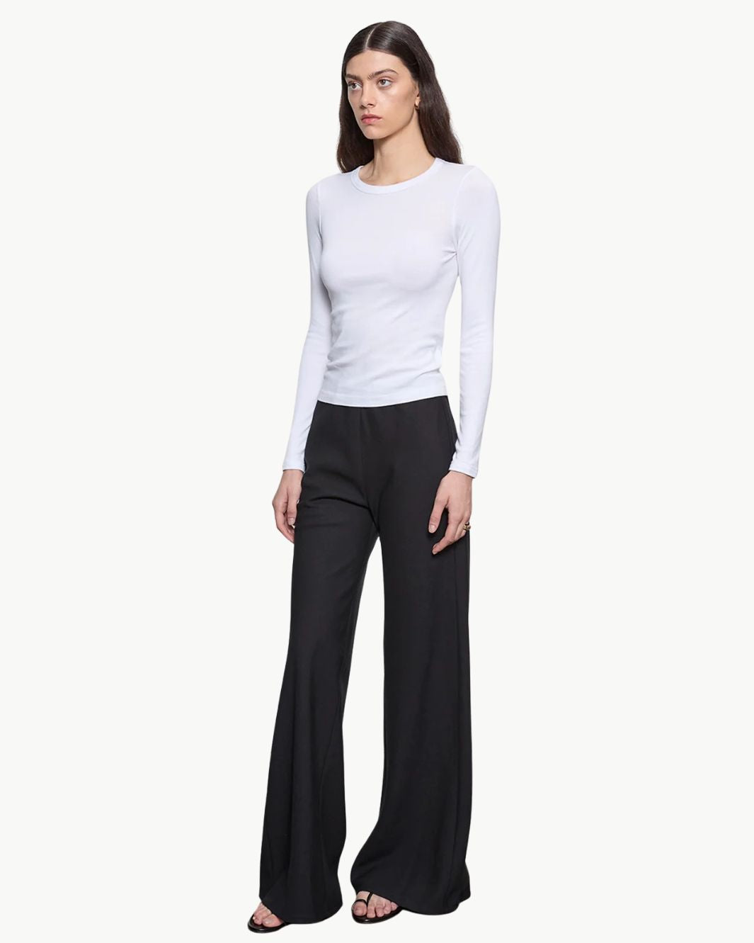 Enza Costa Supima Cotton New Classic L/S Tee at Romi Boutique