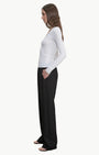 Enza Costa Fluid Silk Rib Essential U Top at Romi Boutique