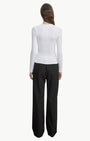 Enza Costa Fluid Silk Rib Essential U Top at Romi Boutique
