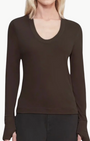 CASHMERE EASY CUFFED U IN DARK BROWN - Romi Boutique