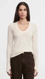 CASHMERE EASY CUFFED U IN NATURAL - Romi Boutique