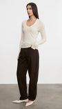 CASHMERE EASY CUFFED U IN NATURAL - Romi Boutique