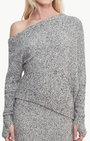 BOUCLE KNIT SLOUCH SWEATER - Romi Boutique