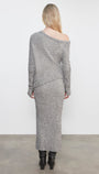 BOUCLE KNIT SLOUCH SWEATER - Romi Boutique