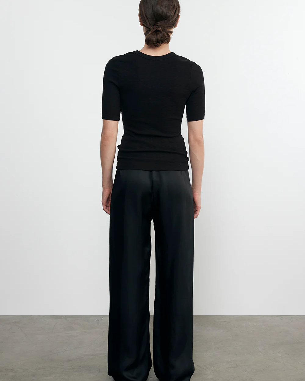 TEXTURED RIB HALF SLEEVE U by Enza Costa - Romi Boutique