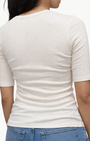 TEXTURED RIB HALF SLEEVE U by Enza Costa - Romi Boutique