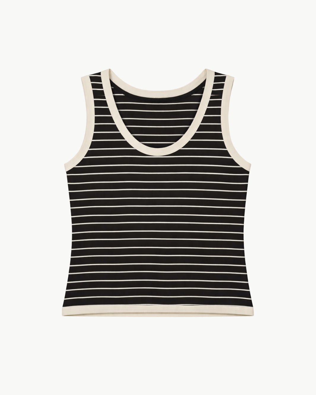 COTTON STRIPE CLASSIC U TANK by Enza Costa - Romi Boutique