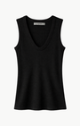 TEXTURED RIB SLEEVELESS U by Enza Costa - Romi Boutique