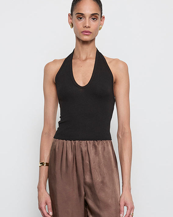 SILK RIB U HALTER by Enza Costa - Romi Boutique